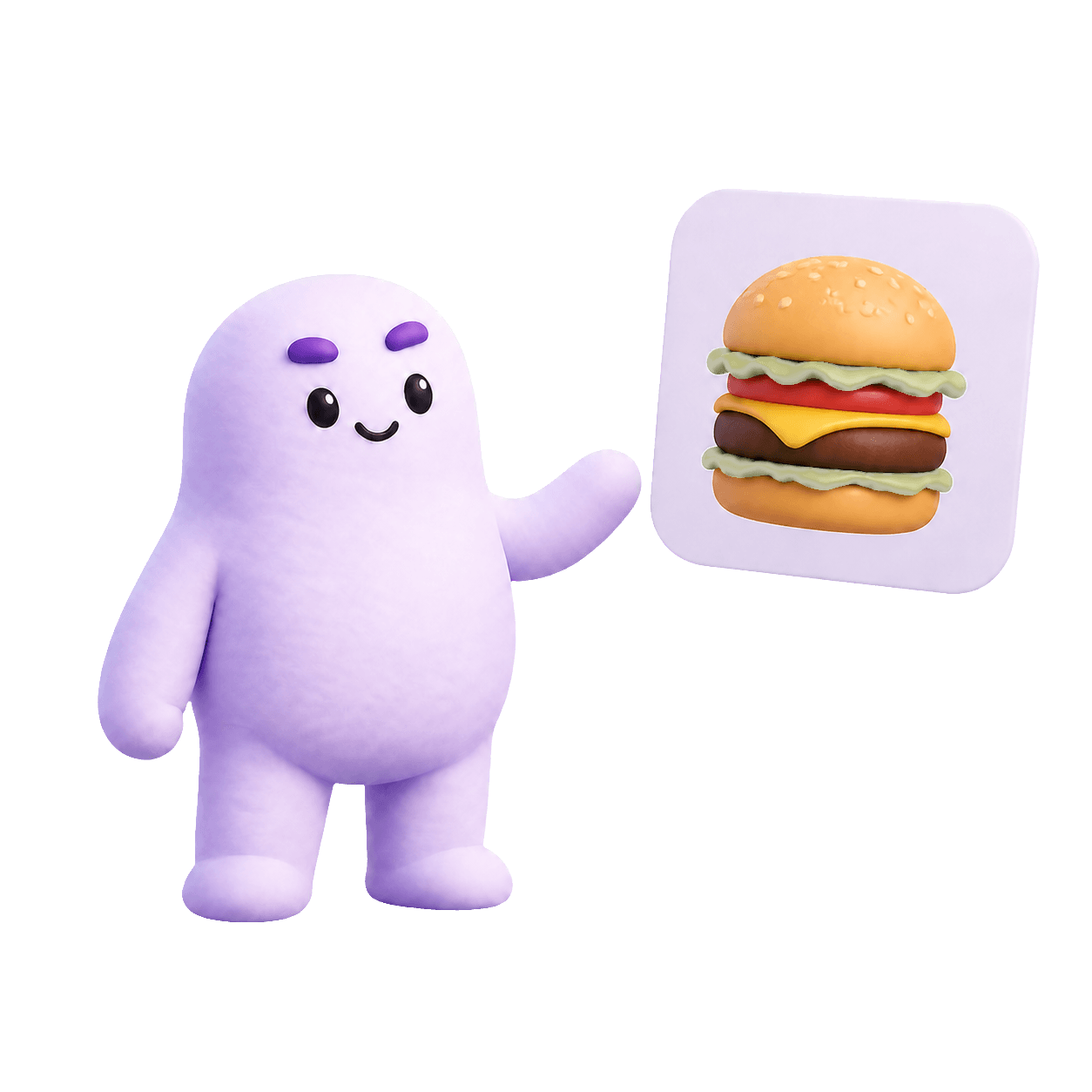 Bao choosing a burger as a Moveat goal
